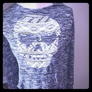 No Boundaries Skull Sweater with Hood 11-13